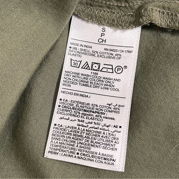 2 for$15 Old Navy Olive Green Women's Smocked-Waist Mini Skirt - Picture 6 of 10